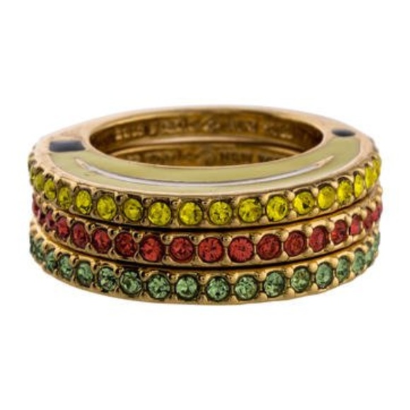 Kate Spade Out of Office Fruit Ring Set NWT, Sz 6 - Picture 2 of 9